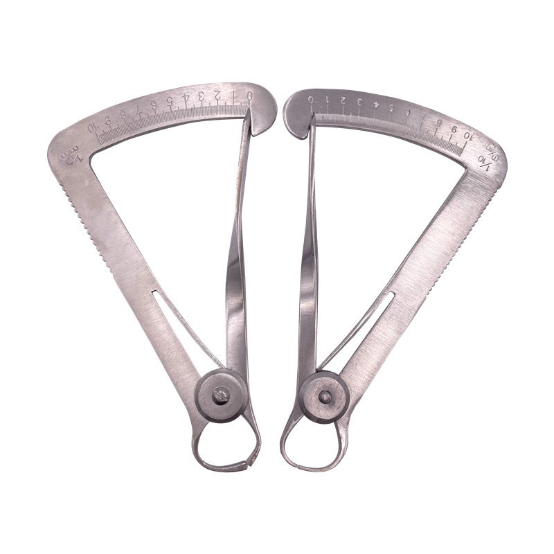 牙科材料齒科口腔器械 測量內冠卡尺金屬卡尺 三角尺義齒工具